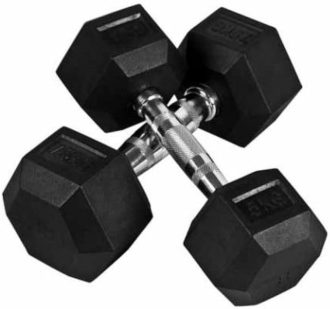 Hexagonal dumbbells 45kg